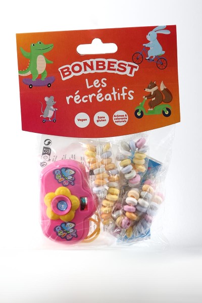 BONBEST Bonbons 2 colliers dextrose avec 1 jouet