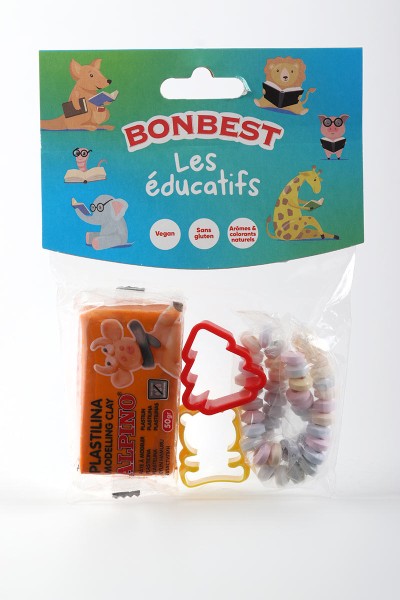 BONBEST Bonbons collier dextrose avec 1 mini kit pâtes à modeler