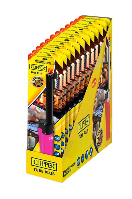 CLIPPER Allume-feu Tube Plus, réutilisable et rechargeable