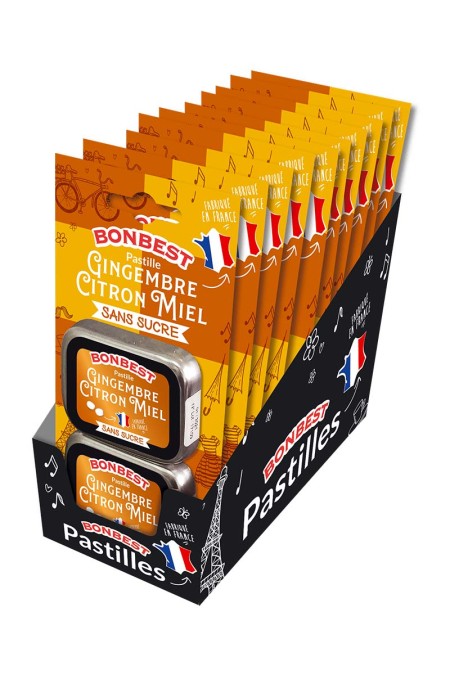 BONBEST Pastille sans sucre blister de 2 boites de 16g