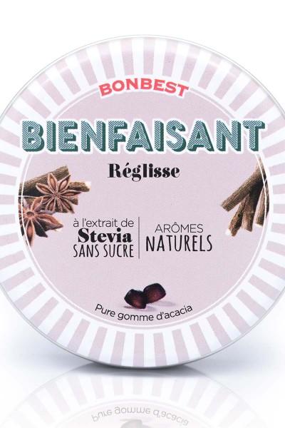 BONBEST Bienfaisant Gomme d'acacia à la Stévia boite 35g