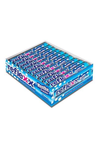 REFLEXX Chewy candy roll 14 pièces : menthe ou fruits