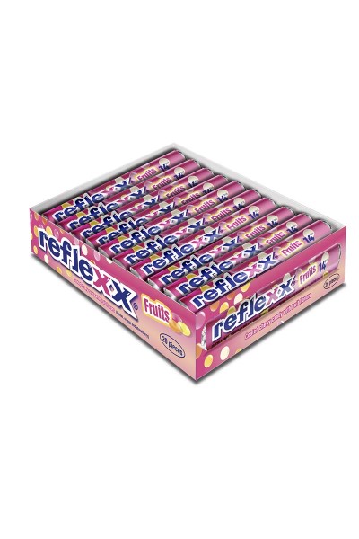 REFLEXX Chewy candy roll 14 pièces : menthe ou fruits