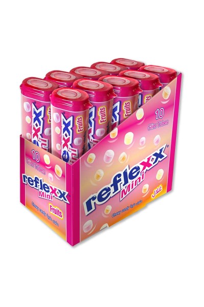 REFLEXX Mini Chewy candy Fruits tube refermable