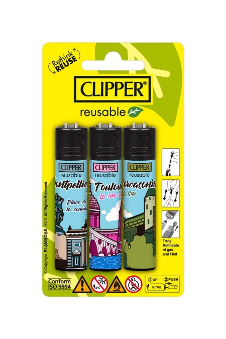 CLIPPER Briquet réutilisable et rechargeable, leader mondial
