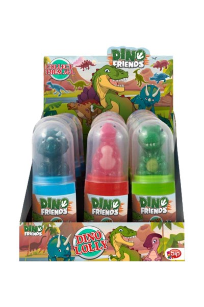 Dino Friends Lolly avec sucette et figurine dinosaure à collectionner