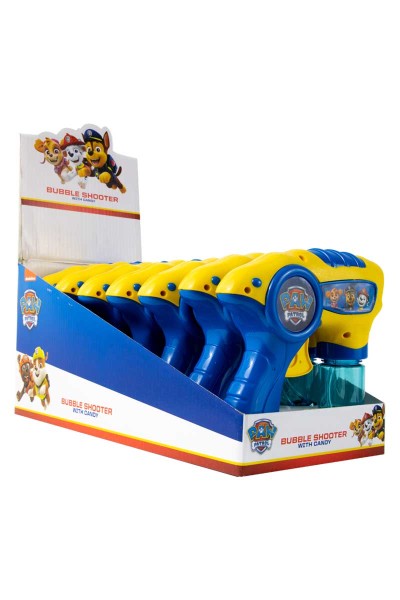 Pistolet à bulles Paw Patrol avec bonbons