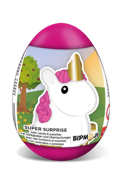 Oeuf Surprise avec bonbons jelly beans et autocollants