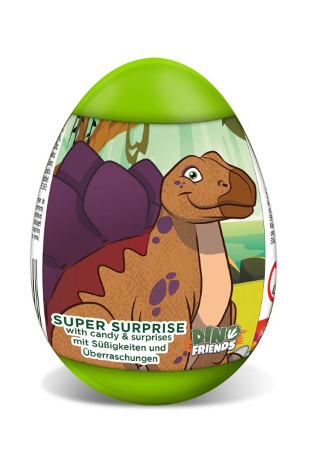 Oeuf Surprise avec bonbons jelly beans et autocollants