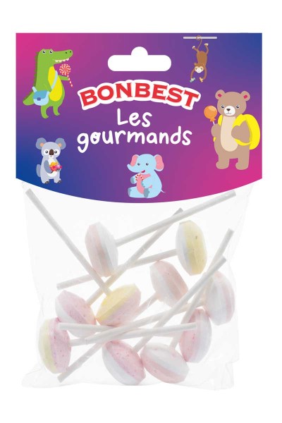 BONBEST Sucettes lollies à la dextrose 10 pièces