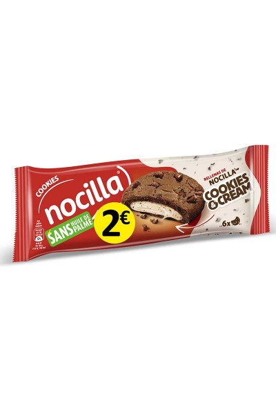 NOCILLA Cookies fourrés à la pâte à tartiner sans huile de palme