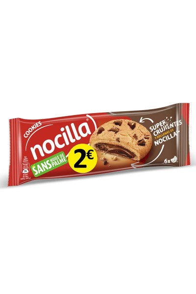 NOCILLA Cookies fourrés à la pâte à tartiner sans huile de palme