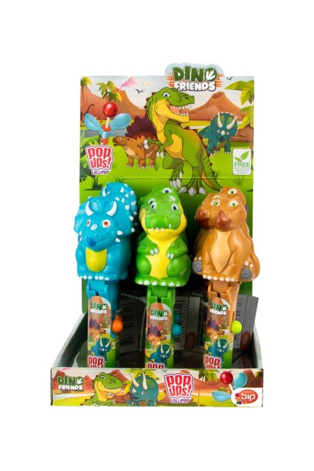 Pop Ups Lollipop avec sucette goût fraise