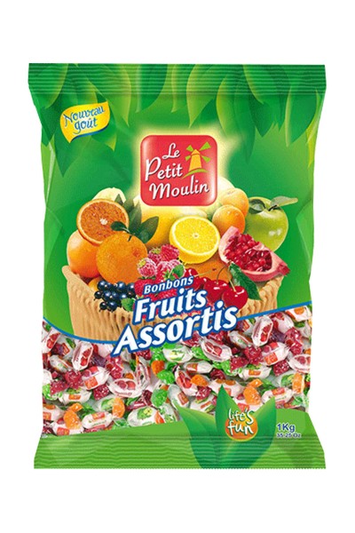 LE PETIT MOULIN Bonbons durs aromatisés, 4 parfums au choix