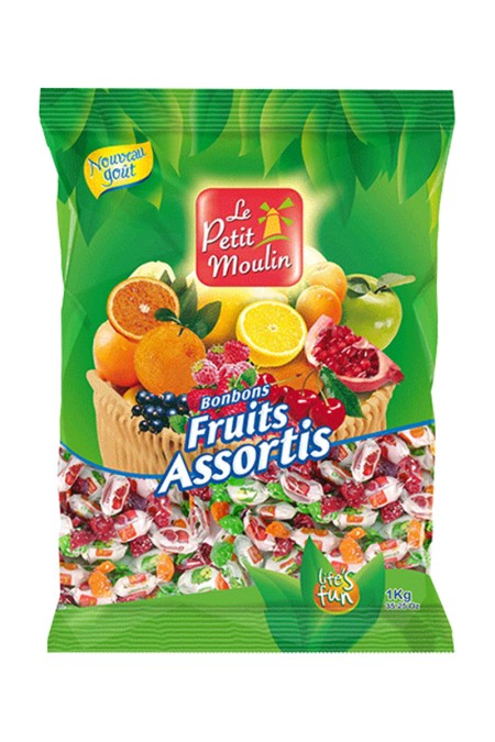 LE PETIT MOULIN Bonbons durs aromatisés, 4 parfums au choix