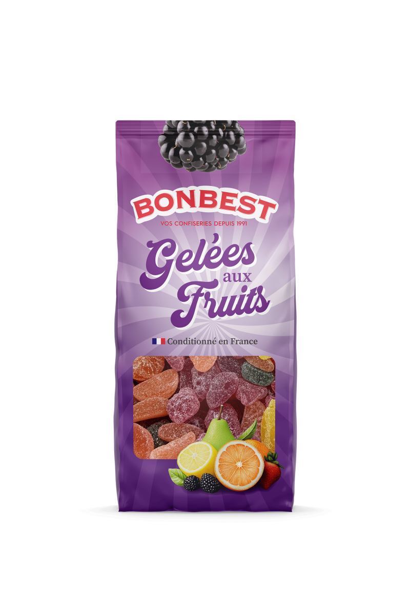 BONBEST Gelées aux fruit  100% végétaliennes
