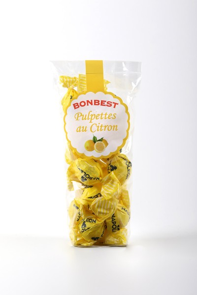 BONBEST Bonbons Pulpettes Citron au cœur en poudre acidulé